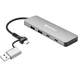 Sandberg 136-64 USB-C/A to 2xUSB-A+2xUSB-C Hub | Eponuda.com