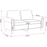  Dvosjed ružičasti 120 cm baršunasti | shoptok.hr