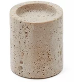Kave Home Kamnit svečnik za čajno svečko Siva –