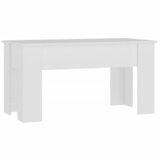  Stolić za kavu bijeli 101x49x52 cm od konstruiranog drva | Shoptok.si