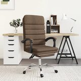  Masažni uredski naslonjač od tkanine smeđi | shoptok.hr