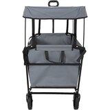  Sklopiva ručna kolica Siva 105 x 56.5 x 116 cm Oxford tkanina | shoptok.hr