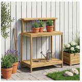 vidaXL Vanjska klupa za presađivanje 86 5 x 48 5 x 106 cm Bijela - Bijela 86 5 x 48 5 x 106 cm | shoptok.hr