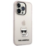 Karl Lagerfeld Originalen ovitek KLHCP14SCTTRI zaščita ovitek za iPhone 14 6.1 prozorno roza - Choupette Logo | Shoptok.si