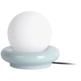 Leitmotiv Svetlo modra keramična namizna svetilka (višina 19 cm) Catania Ring – Cene