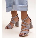 Gemre Black sandals on a block heel Millo | Shoptok.si