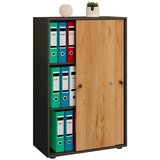 MID.YOU Arhivska Omara Lona Xl, Antracit, Barva Hrasta | Shoptok.si