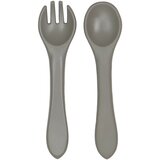 Tryco 2-delni silikonski jedilni pribor olive gray Cene