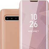 Cadorabo CARE, združljiv s Samsungom v Kunzit Pink - prozorno za zaščito z ogledalom z zrcalo z funkcijo stojala 360 stopinj zaščita, (20567901) Cene