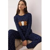 TRENDYOLMILLA Ženski set pidžame Thmaw26Pt00189, Tamnoplavi | Eponuda.com