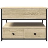  Stolić za kavu boja hrasta sonome 70x50x50 cm od drva i metala | shoptok.hr