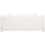  Krevet za pse bijeli 105,5x75,5x28 cm od masivne borovine | shoptok.hr