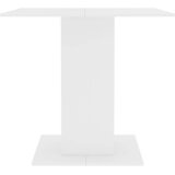  Blagovaonski stol bijeli 80 x 80 x 75 cm od konstruiranog drva | shoptok.hr