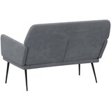  Klupa tamnosiva 108 x 79 x 79 cm baršunasta | shoptok.hr