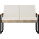  Vanjska klupa Bež i krem bijela 107 x 61 x 80 cm poliratan | Eponuda.ba