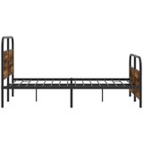 vidaXL Okvir kreveta bez madraca dimljena boja hrasta 120x190cm drveni | shoptok.hr