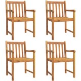  Vrtne stolice 4 kom 56 x 55,5 x 90 cm od masivnog drva bagrema | shoptok.hr