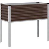  Vrtna žardinjera smeđa 100x45x90 cm čelična | Eponuda.ba