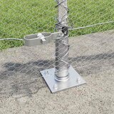  Heksagonalna ograda s betonskom osnovom 10 x 0,5 m Srebrna | shoptok.hr