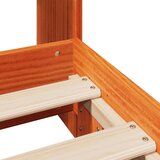 Posteljni okvir brez vzmetnice voščeno rjav 75x190 cm borovina | Shoptok.si
