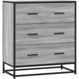  Komoda boja hrasta sonome 68x35x76 cm konstruirano drvo metal Siva | shoptok.hr