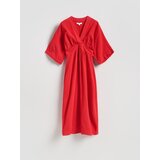 Reserved Midi haljina od muslina - crvena | shoptok.hr