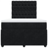  Krevet box spring s madracem crni 120 x 190 cm baršunasti | shoptok.hr