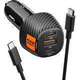 Spigen EV1133 3-PORTNI AVTO POLNILEC ZA IPHONE 12 13 14, (5000336755) Cene