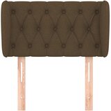  Uzglavlje s ušima tamnosmeđe 83x23x78/88 cm od tkanine | Eponuda.com