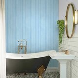  Tapeta - Blue Panels - Wooden planks in a pastel blue shade. 50x1000 Vodootporna | shoptok.hr