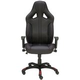 XORA GAMING STOL les, umetna masa, tekstil rdeča, črna | Shoptok.si