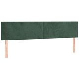vidaXL Box spring postelja z vzmetnico temno zelena 180x200 cm žamet | Shoptok.si