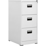vidaXL Omara za dokumente s 3 predali siva 102,5 cm jeklo Cene