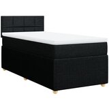 Maison Chic Box spring postelja - Vzmetna postelja z vzmetnico črna 80x200 cm blago SL23902, (21880125) Cene