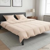  Set deka 2 kom. 200 x 240 cm Sve sezone Kapok vlakno Bež - 200 x 240 cm 80 x 80 cm | shoptok.hr