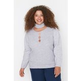 Trendyol Curve Lilac Collar Detailed Knitwear Sweater Cene