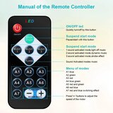 URAQT 2x RGB LED disco krogla z daljincem | Shoptok.si