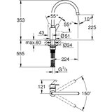 Grohe 31494001 Get kuhinjska armatura | Shoptok.si