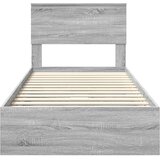  s od storage Siva Sonoma 90 x 190 cm Konstruirano drvo | shoptok.hr