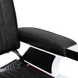 vidaXL Brijačka stolica od umjetne kože crna 68 x 69 x 116 cm | shoptok.hr