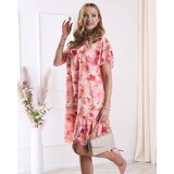 Resti Women's knee-length dress with print and frill in orange- Clothing | Eponuda.ba