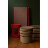 Dutchbone Rjav žameten tabure Aditi – | Shoptok.si