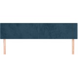  Uzglavlja tamnoplava 200x5x78/88 cm baršunasta | shoptok.hr