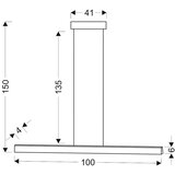 Lesnina XXXL VISEČA NIHALNA LED-SVETILKA Coconut 1600 lm 4000 K | Shoptok.si