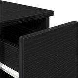 vidaXL Nočne omarice s predalom 2 kosa črna hrast 20x36x60 cm | Shoptok.si