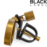 Black Label Weenie Locker Chastity Cage Black-Gold Cene