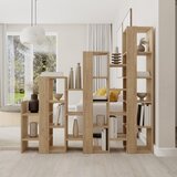 Marckeric Regal u dekoru hrasta u prirodnoj boji 158x151 cm Anissa – | shoptok.hr
