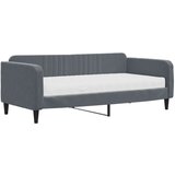 vidaXL Dnevni krevet s madracem tamno sivi 90x190 cm baršun Cijene