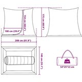 vidaXL Unutarnji šator Crna 208 x 140 x 175 cm Mreža | shoptok.hr