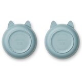 Liewood set 2 skledic iz bio plastike solina rabbit sea blue | Shoptok.si